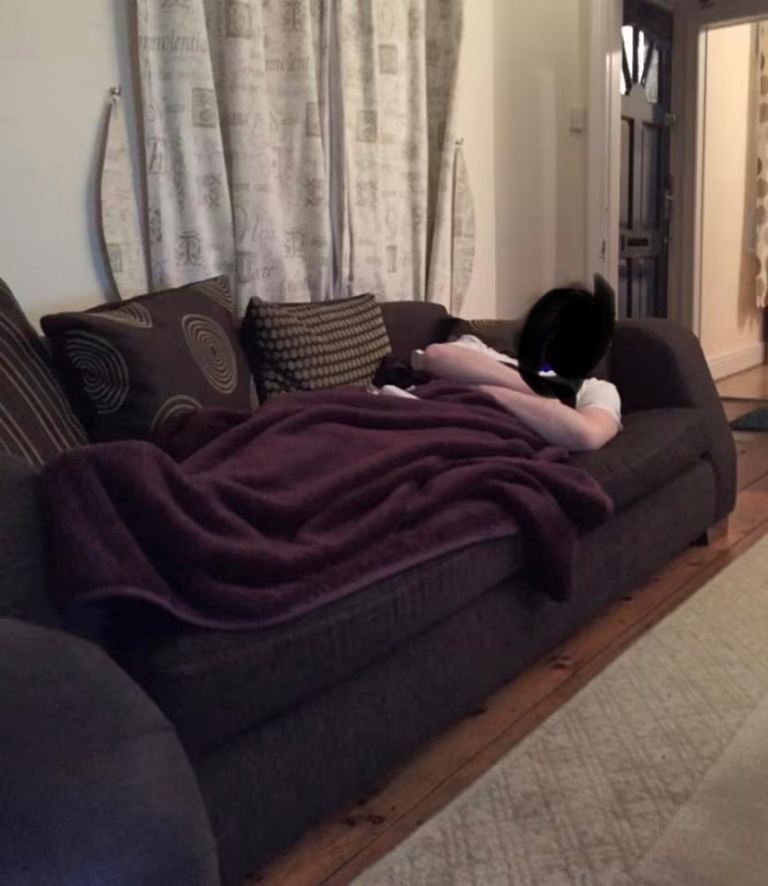 Brown  4 seater sofa FREE