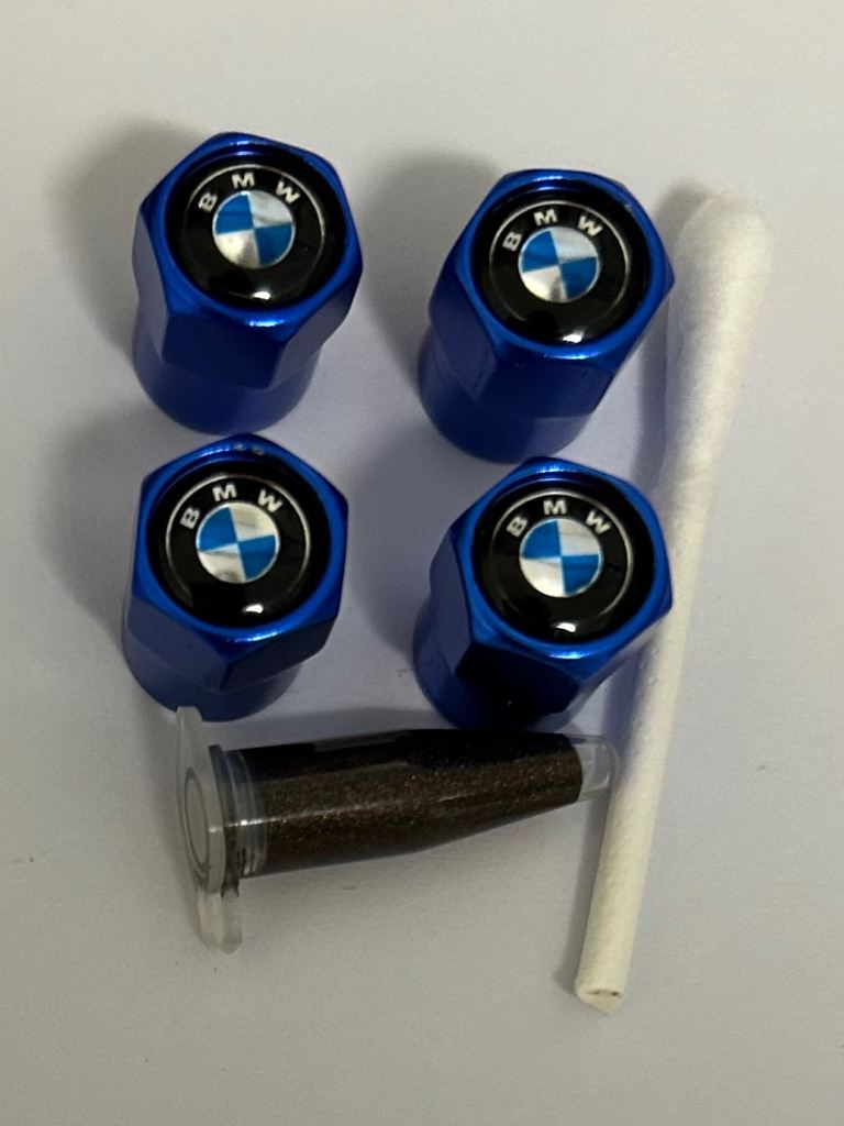 Aluminium Tyre Valve Caps with Various Logos - Choose 3 Sets