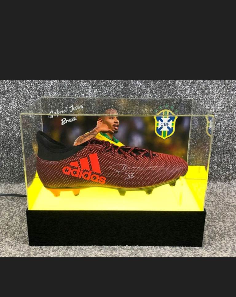 Gabriel Jesus Arsenal Football Player Signed and authenticad boot