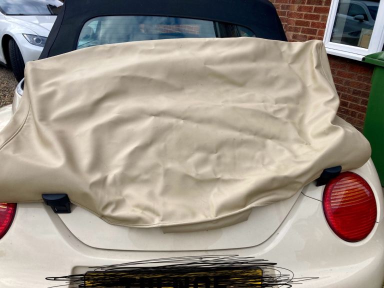 VW Beetle Harvest Moon Beige Hood Cover