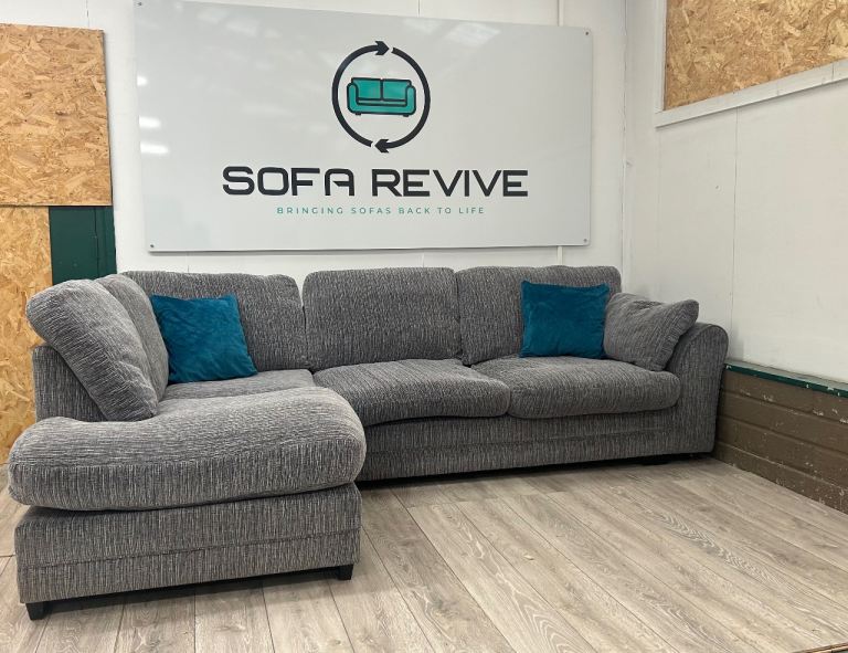 Blue / Grey DFS Horbury corner sofa DELIVERY AVAILABLE 