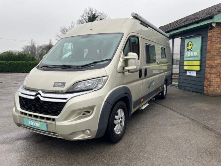 Wildax Solaris XL 4 berth 4 belt end washroom, bunk beds motorhome 