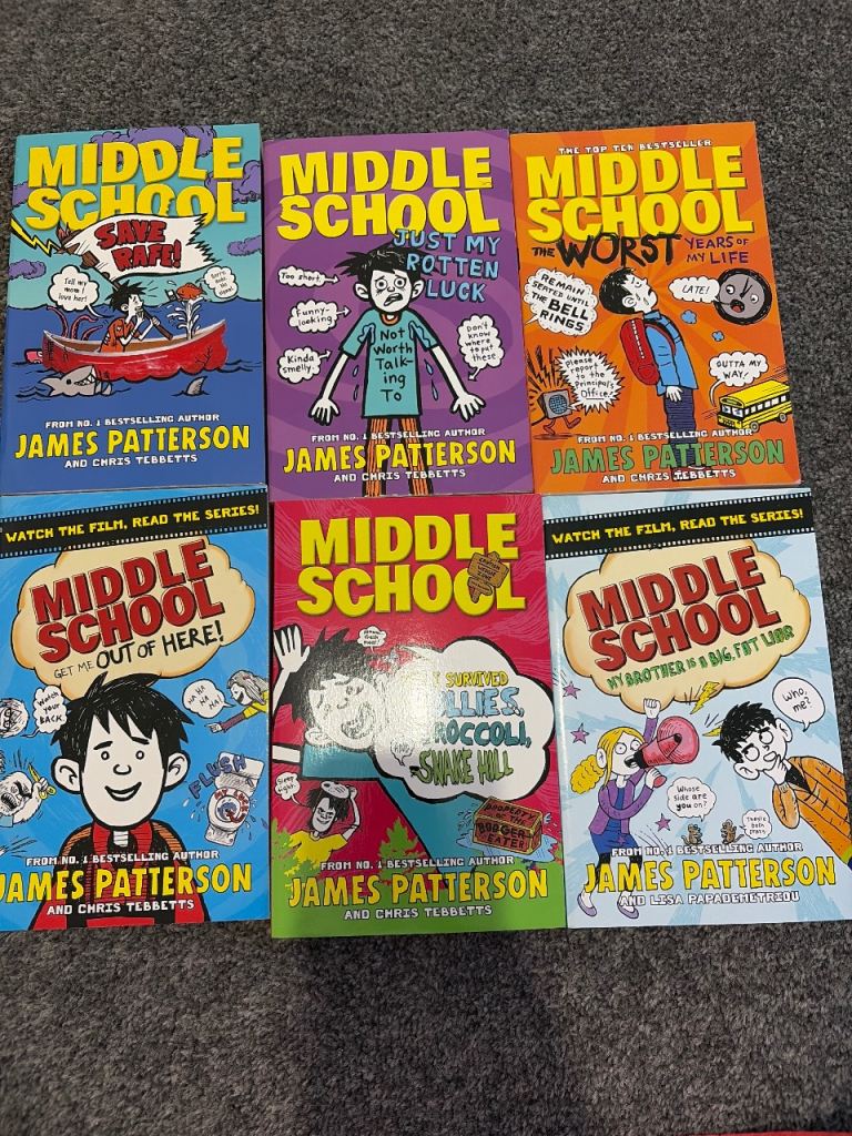 Middle School Book Series by James Patterson - 6 Books