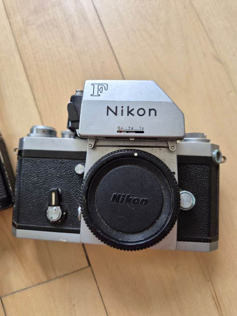Nikon F Film Camera Kit with Lenses and Accessories in Metal Case