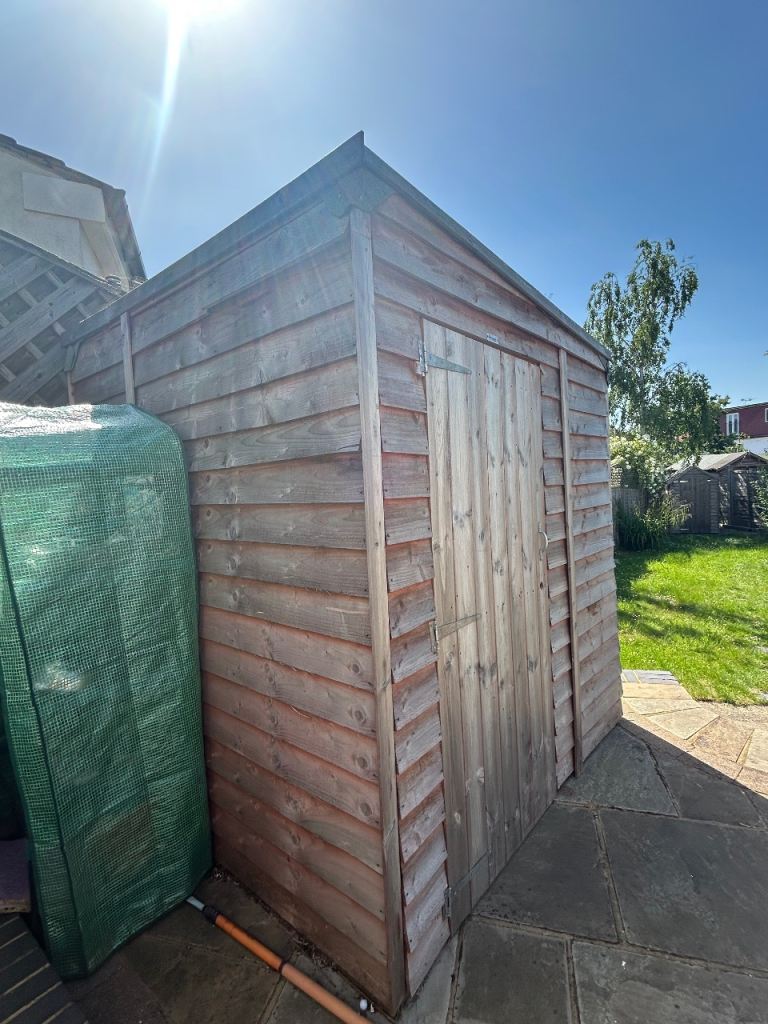 Wooden Garden Shed / Pent Shed – Good Condition – Must Dismantle & Collect