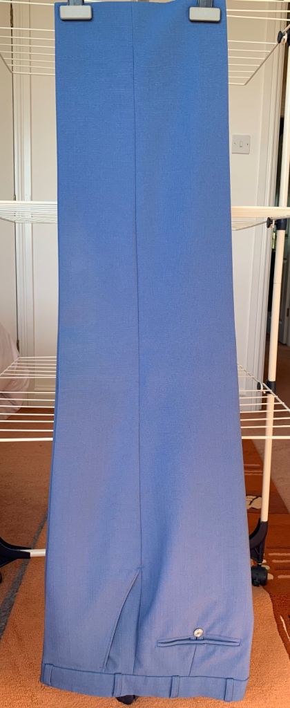 Gurteen Men’s Blue Smart Casual Trousers W34"/L30”