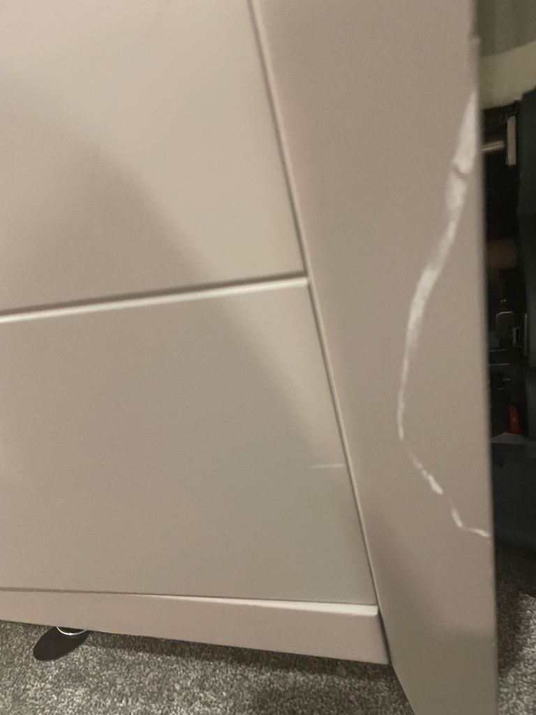 2 piece nursery furniture , wardrobe and chest of drawers 