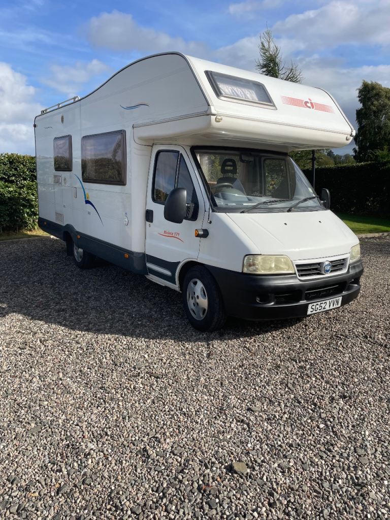 2003/52 plate Fiat Ducato riviera 171 moterhome six birth/6 seatbelt