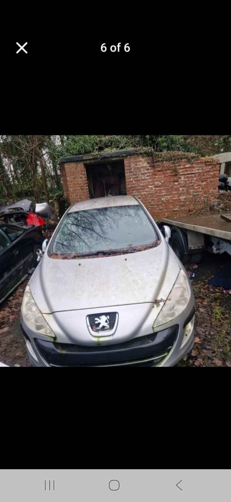 Peugeot 308 1.6 spare or parts 