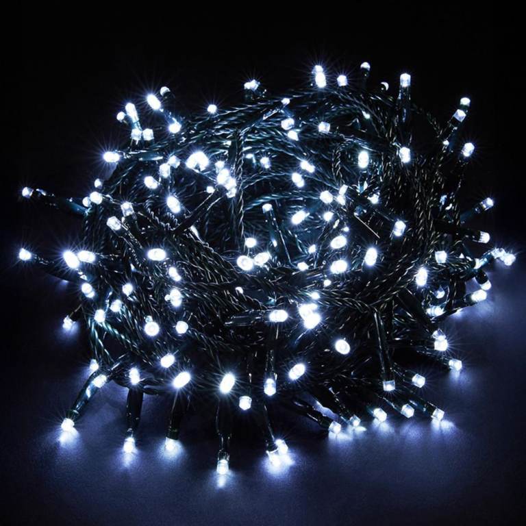 FAIRY LIGHTS, 200 LED BRIGHT WHITE STRING LIGHTS FROM HOMEBASE, £10