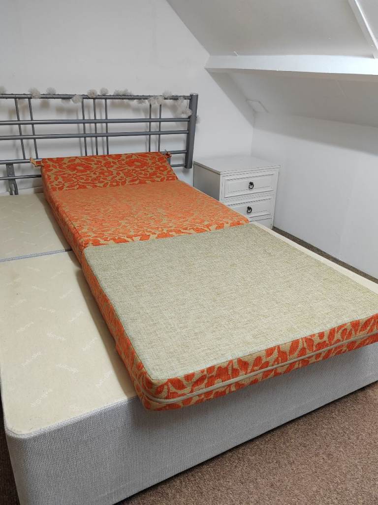 Foldable Sofa Bed / Floor Mattress with Backrest – Space Saving