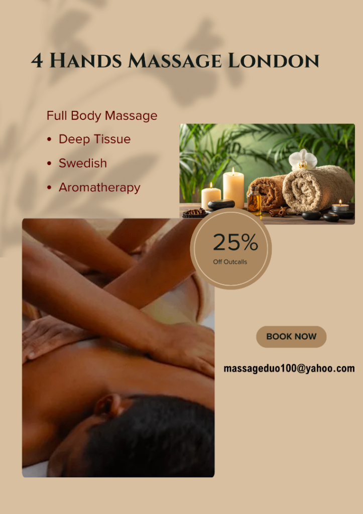 🇬🇧 Ebony 4 Hands Massage London (25% off)