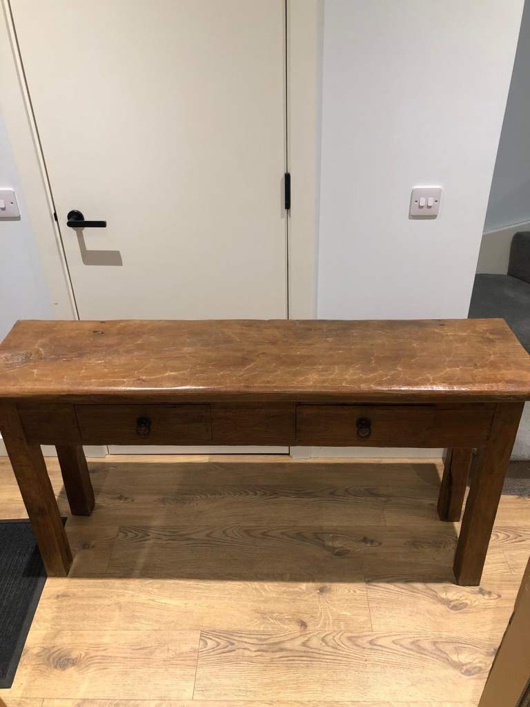 Indonesian Teak Console Table 