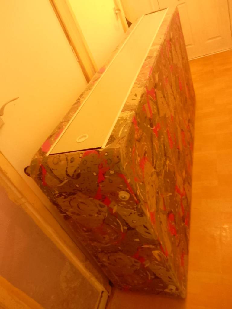 Single Bed on wheels and internal storage sliding drawers