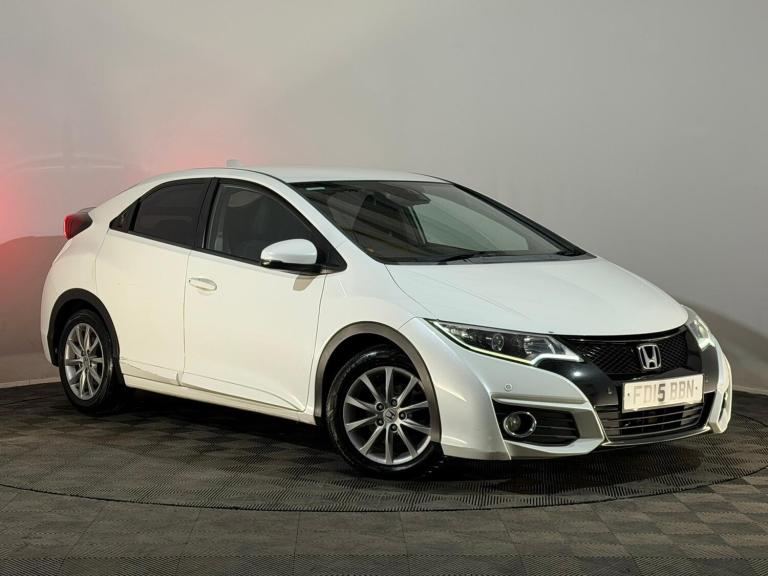 WHITE 2015 HONDA CIVIC I-DTEC SE PLUS NAVI 1.6 DIESEL 5 DOOR HATCHBACK £20 TAX