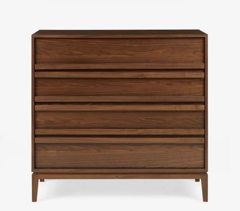 NEXT Jasper Conran London Brown 4 Drawer Belgrave Walnut Chest of Draws