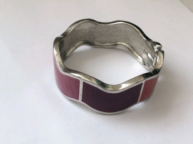 Silver Enamel Bracelet NEW
