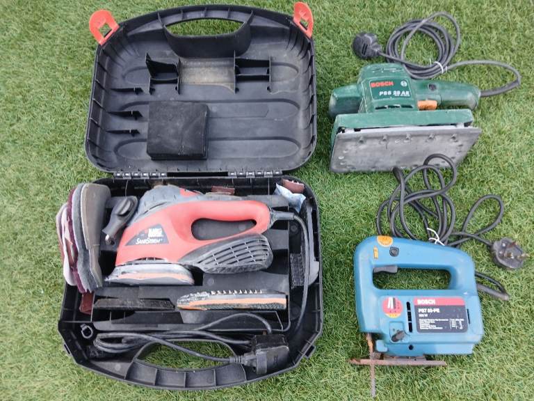 Power Tool Bundle: 2 x Sanders & 1 x Jigsaw, All Working Condition