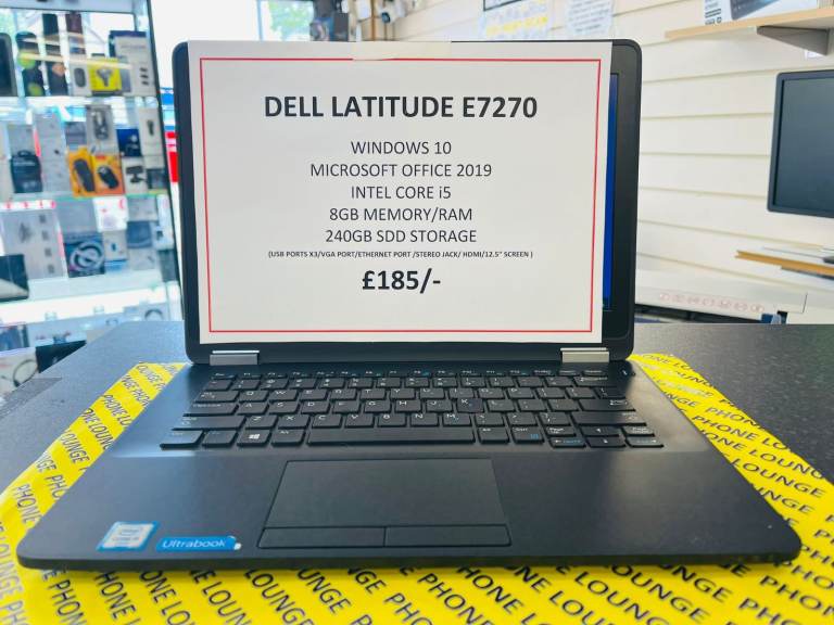 Dell Latitude E7270 Core i5 8GB RAM 240GB HDD
