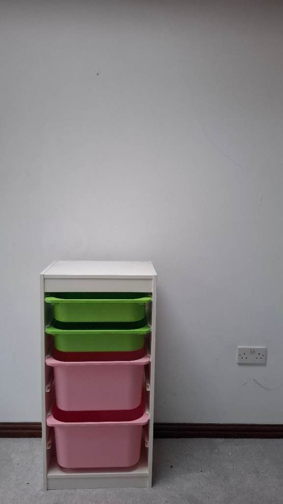 White storage unit