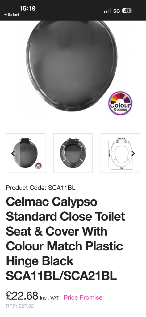 Brand new toilet seat