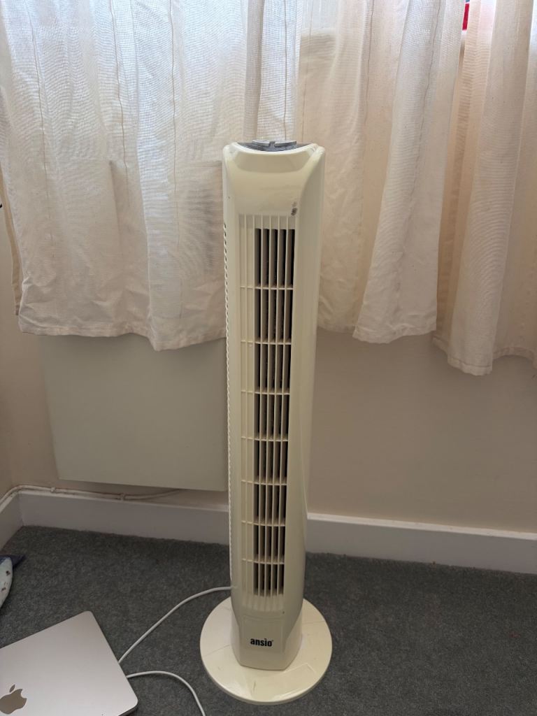 Tower Fan - Cream, Good Condition