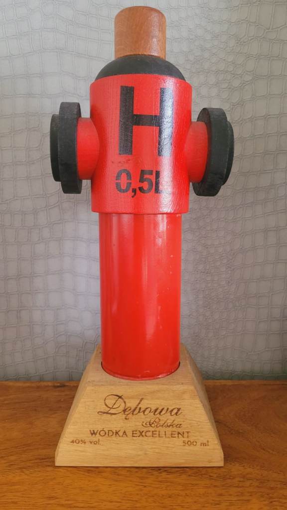 Empty 500ml Debowa Polska Vodka Water Hydrant Bottle. 