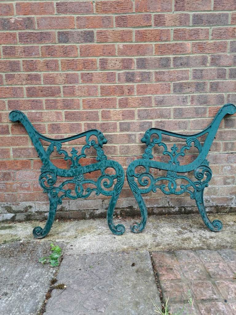 Cast iron bench ends 
