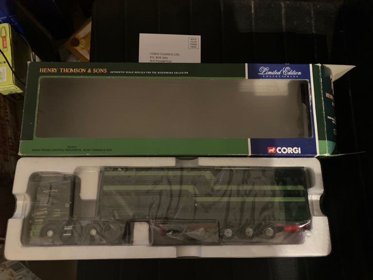 Corgi CC12917 Scania Topline Livestock Transporter - 'Henry Thomson & Sons