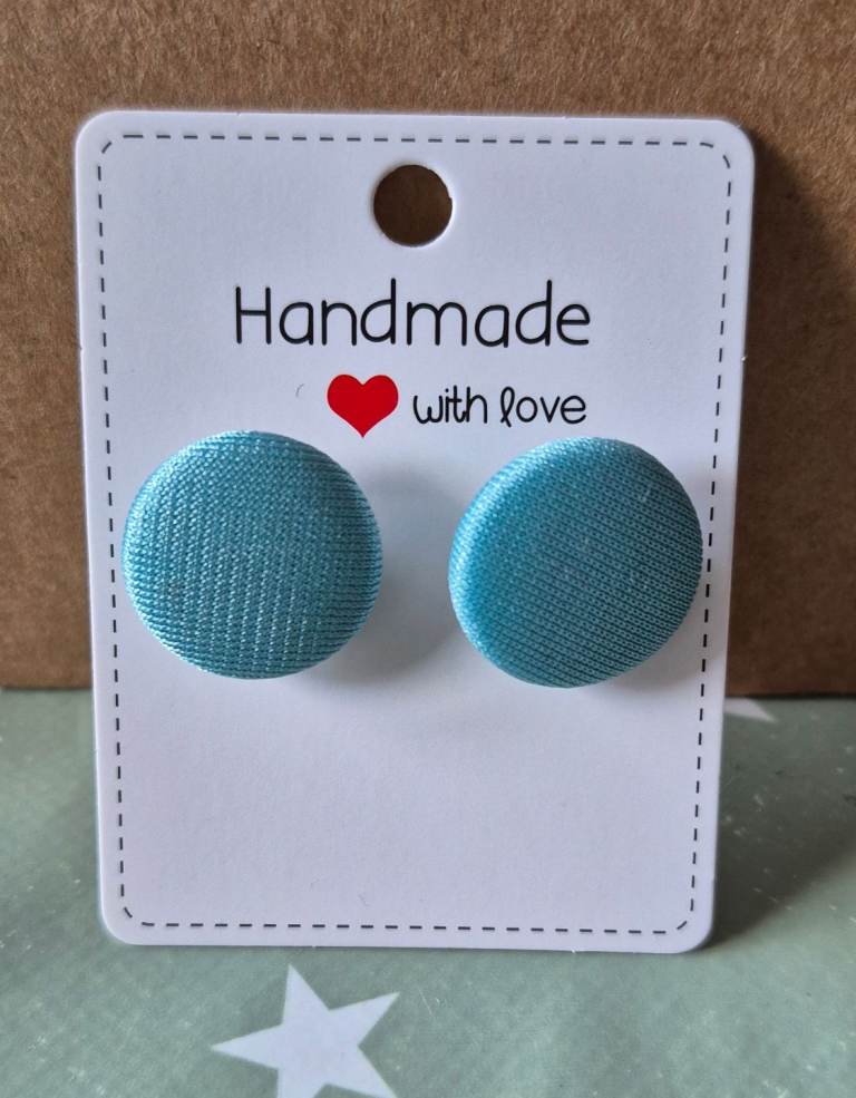 Button earrings 