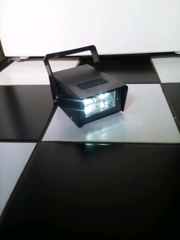 Mini portable strobe light. 