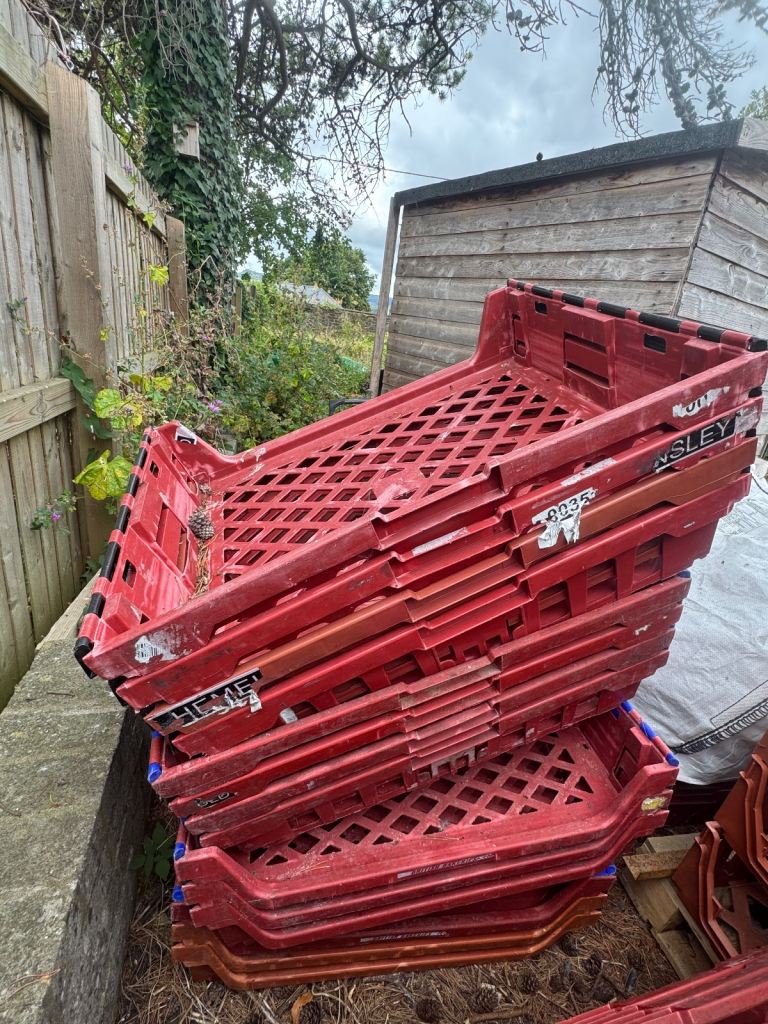 Red storage basket
