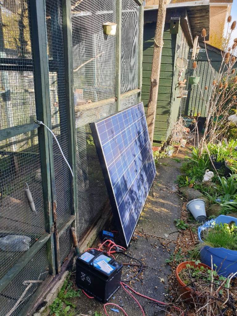 Solar Panel and Battery Kit – Good Condition