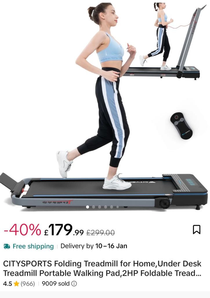 Citysports Treadmill - £100