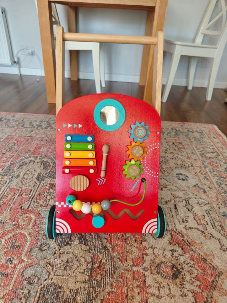 Wooden baby walker