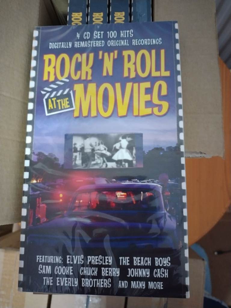 cd Rock N Roll At The Movies 4 Cd 100 Hits Music New & Sealed X 5