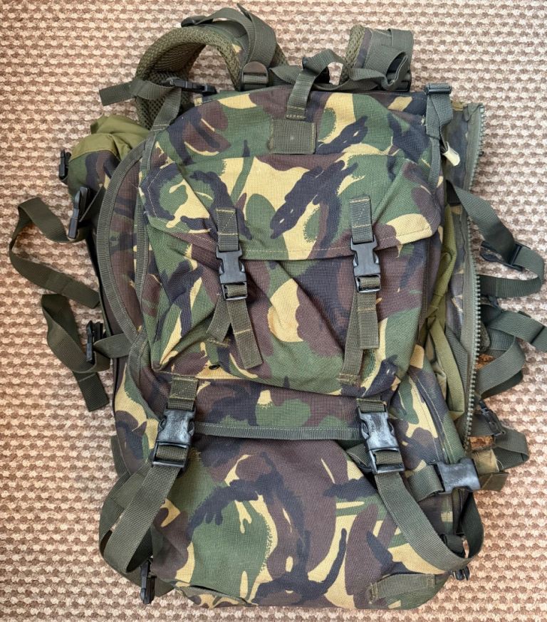 Military back pack. Rucksack 