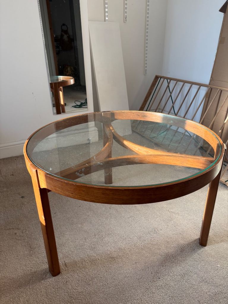 Mid century teak coffee table 