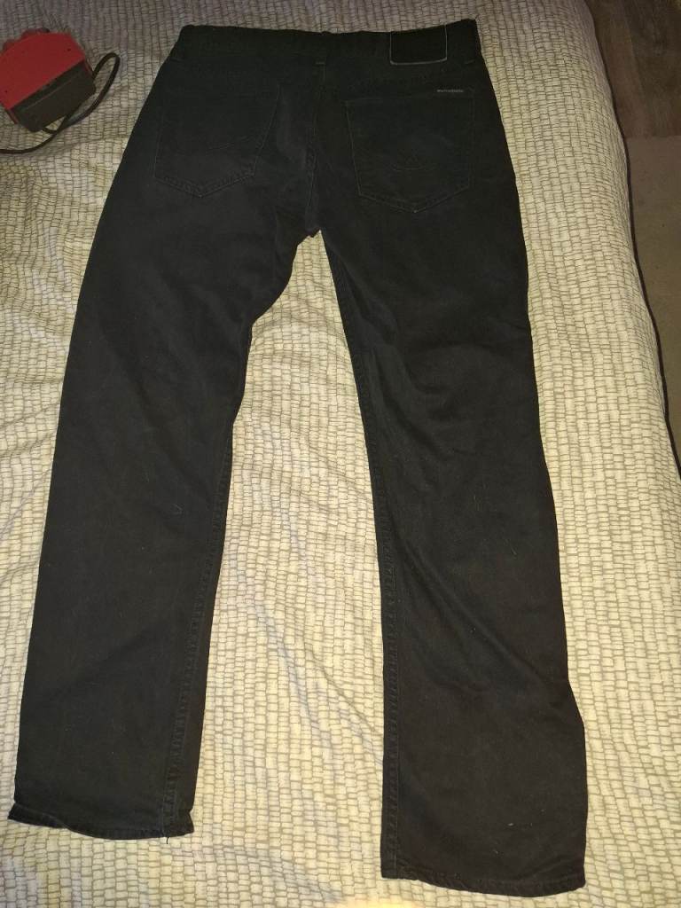 NEW superdry copperfield black denim jeans £9.99