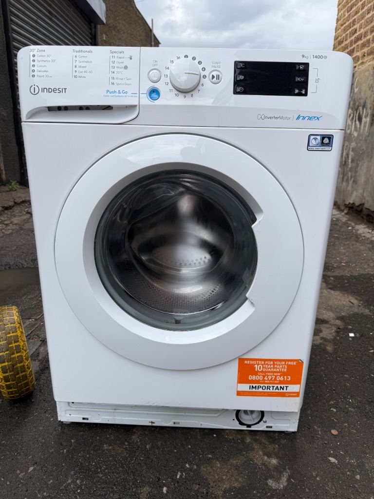 Indesit 9kg 1400 Spin Washing Machine Good Condition With Free Delivery 🚚 
