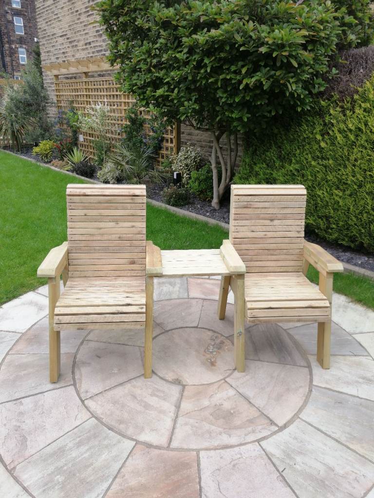 Jack and Jill chair twin seats with table Premium grade quality