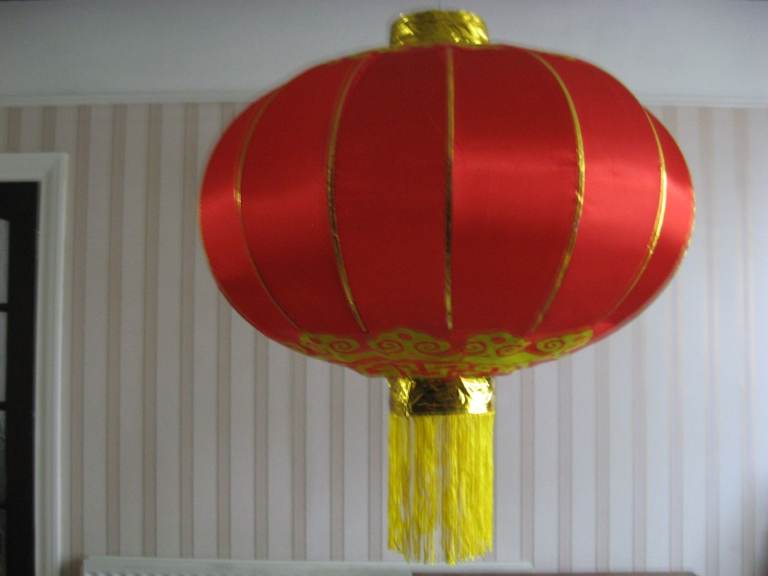  5 x Chinese large silky fabric Lantern wedding Party decoration 