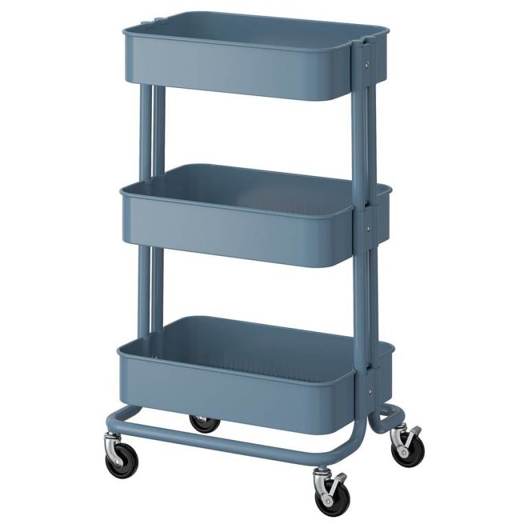 IKEA RÅSKOG Trolley - Blue, Good Condition