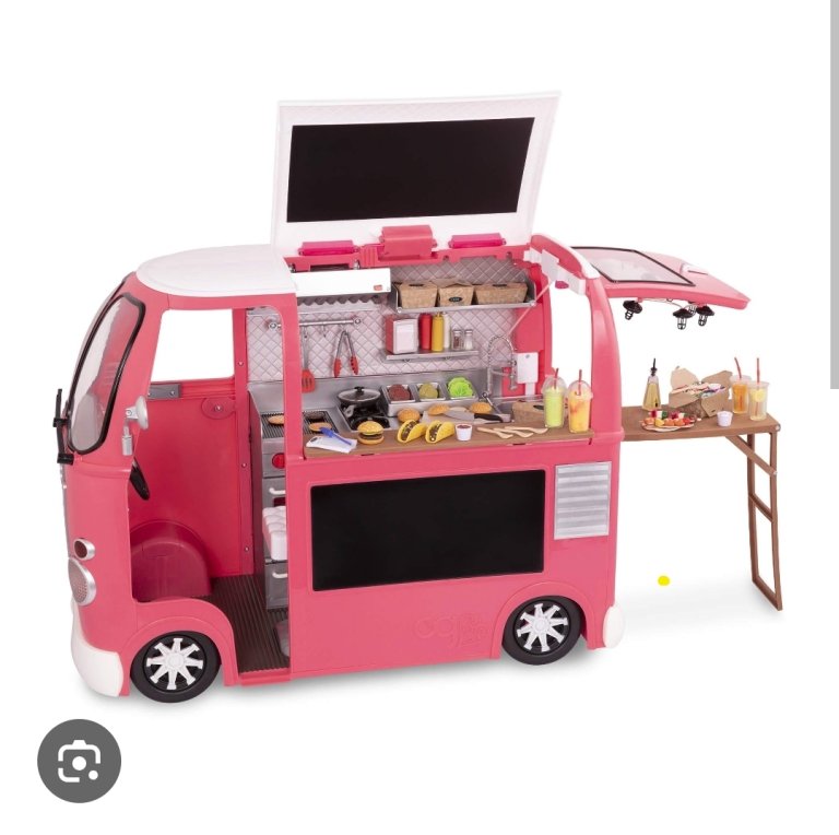 Our Generation Kids Pink Food Truck Play Set – Good Condition