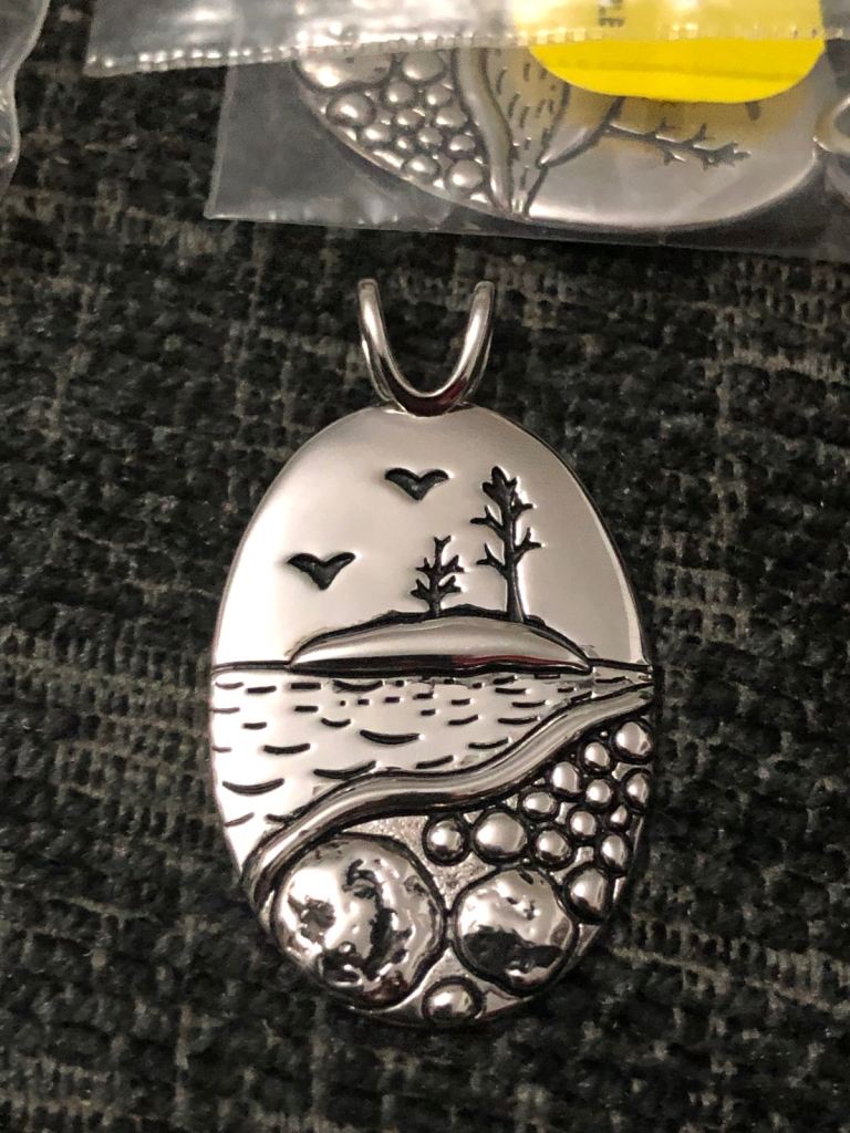 image for Sterling Silver 925 Pendant Nature 2 Tone silver 925 