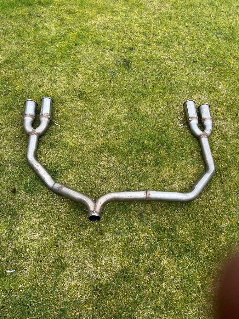 Back box delete quad pipe exhaust