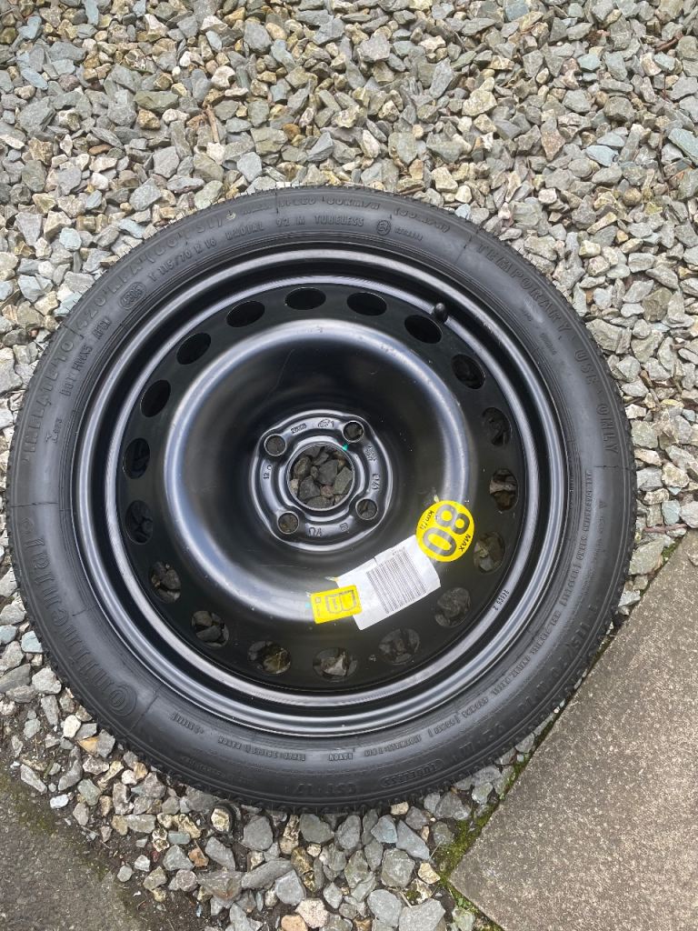 Vauxhall corsa space saver wheel and unused tyre. 