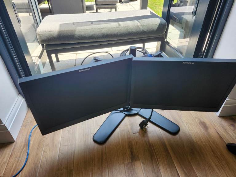 2 x computer monitors