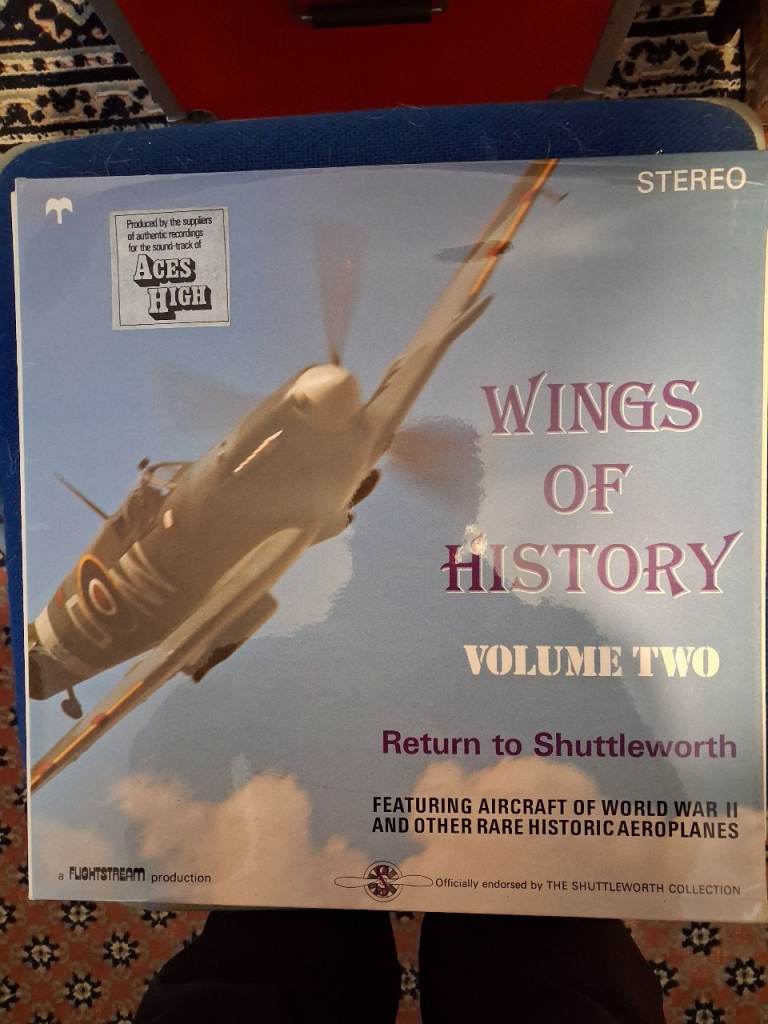 Wing of History Set of 3 LPs from Shuttleworth collection and  Flightstrem productions circa 1970s