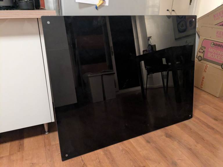 Black wipeboard/whiteboard 120x90cm